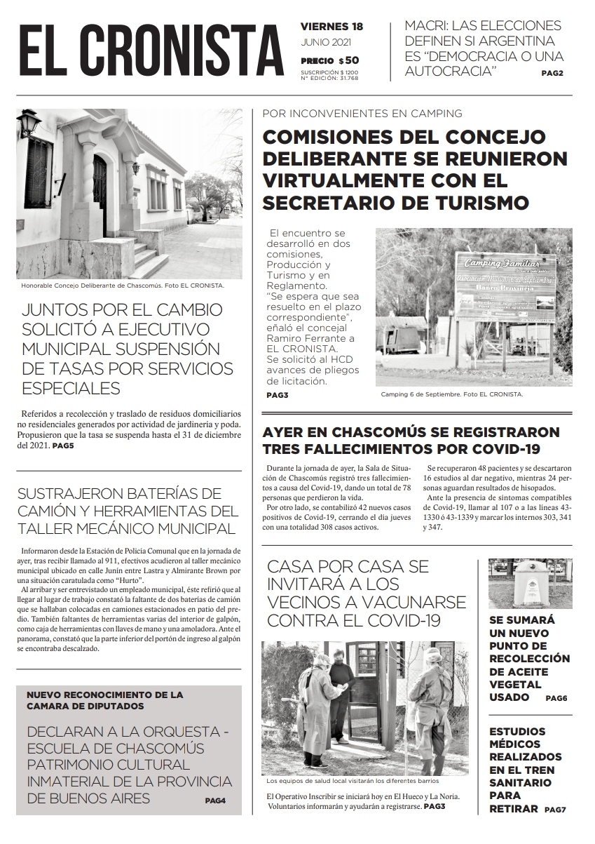 Tapa 18 de junio de 2021
