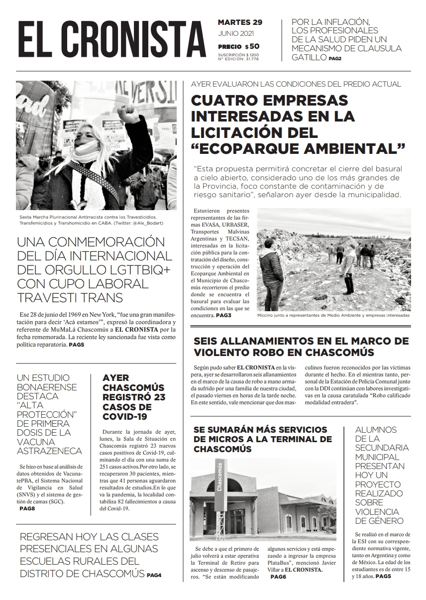 Tapa 29 de junio 2021