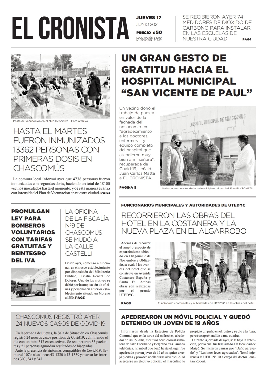 Edición Jueves 17 de Junio de 2021