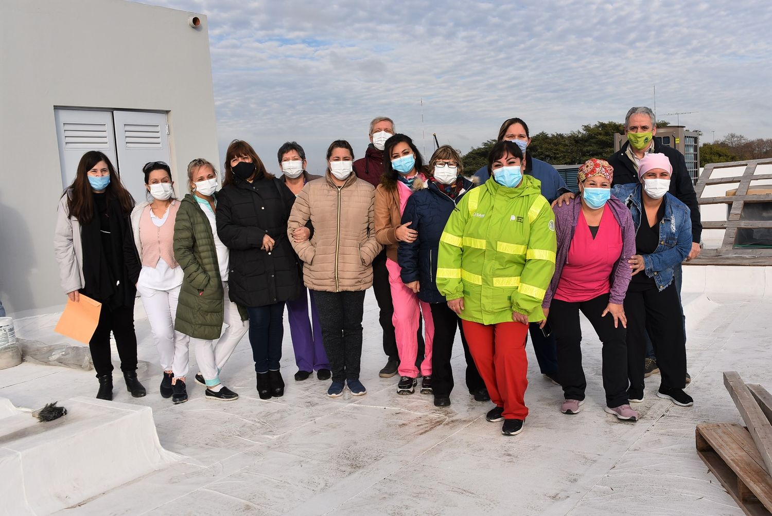 Trabajadoras de enfermería también recorrieron la nueva sala de pediatría del hospital municipal