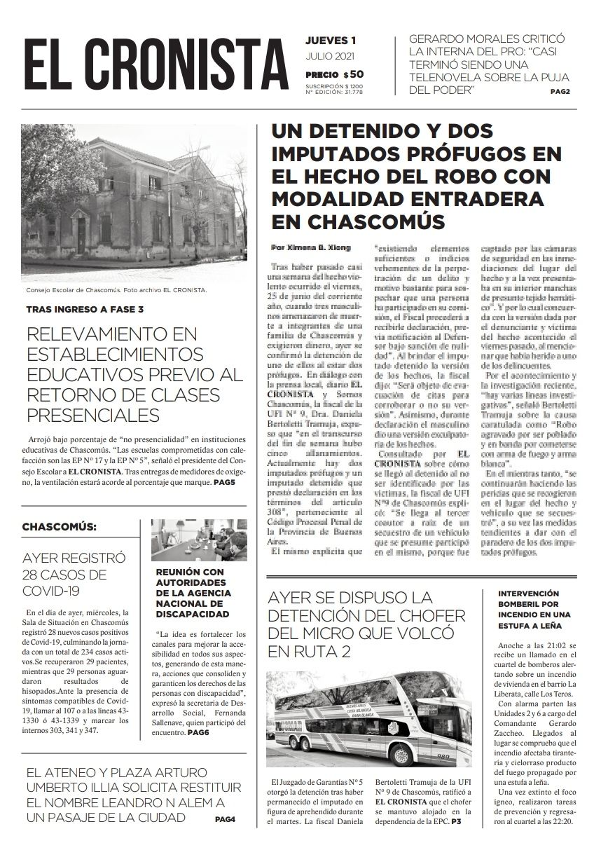 Tapa 1 de julio 2021