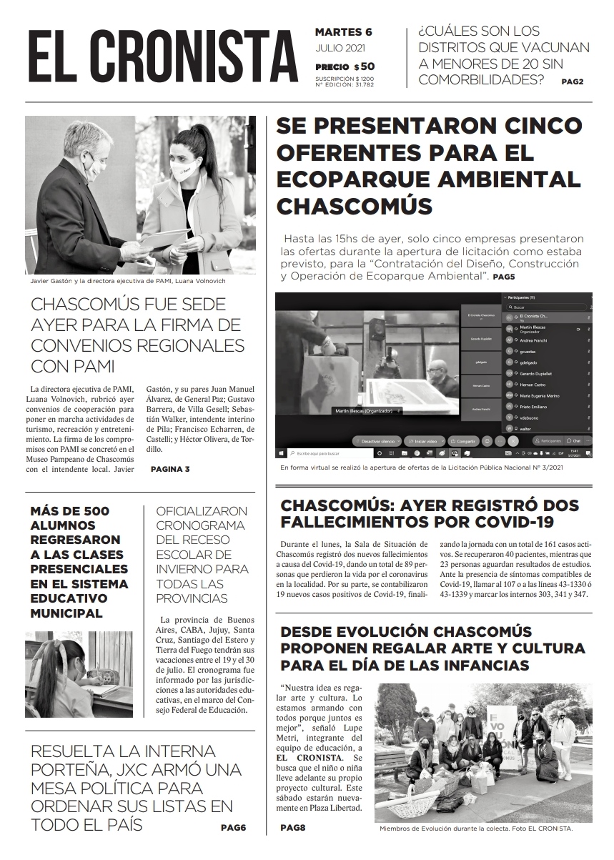 Tapa 6 de julio 2021