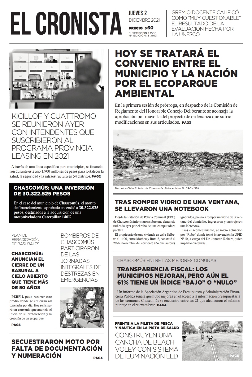 Tapa 2 diciembre 2021