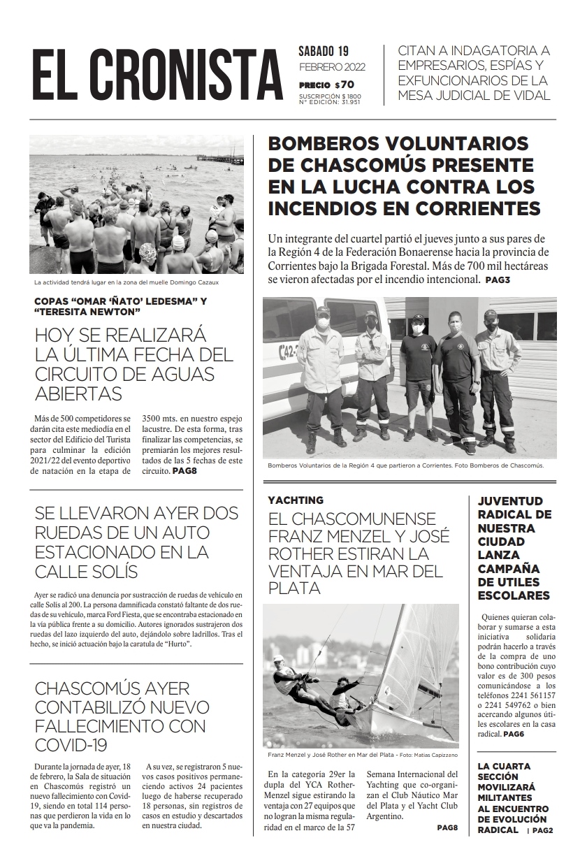 Tapa 19 de febrero 2022