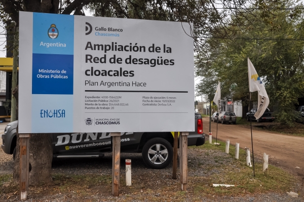 Comenzaron los preparativos para la extensión de la red cloacal en el barrio Gallo Blanco