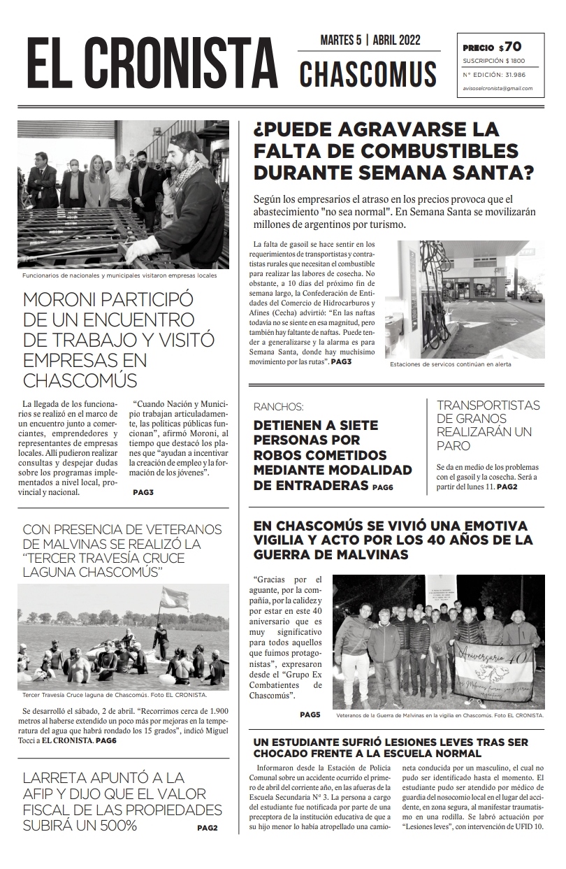 Tapa 5 abril 2022