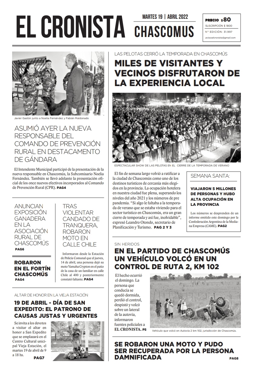 Tapa 19 abril 2022