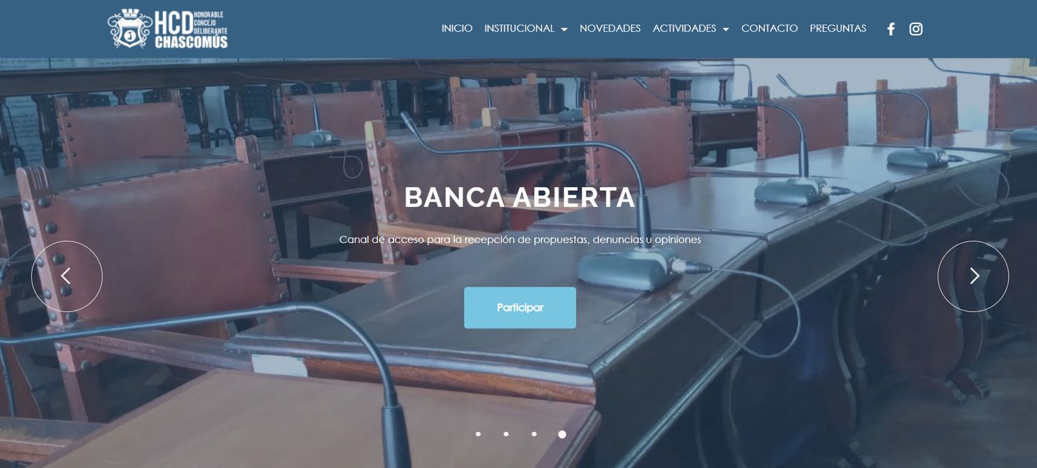 Con eje en la transparencia: El Concejo Deliberante de Chascomús estrenó nuevo sitio web