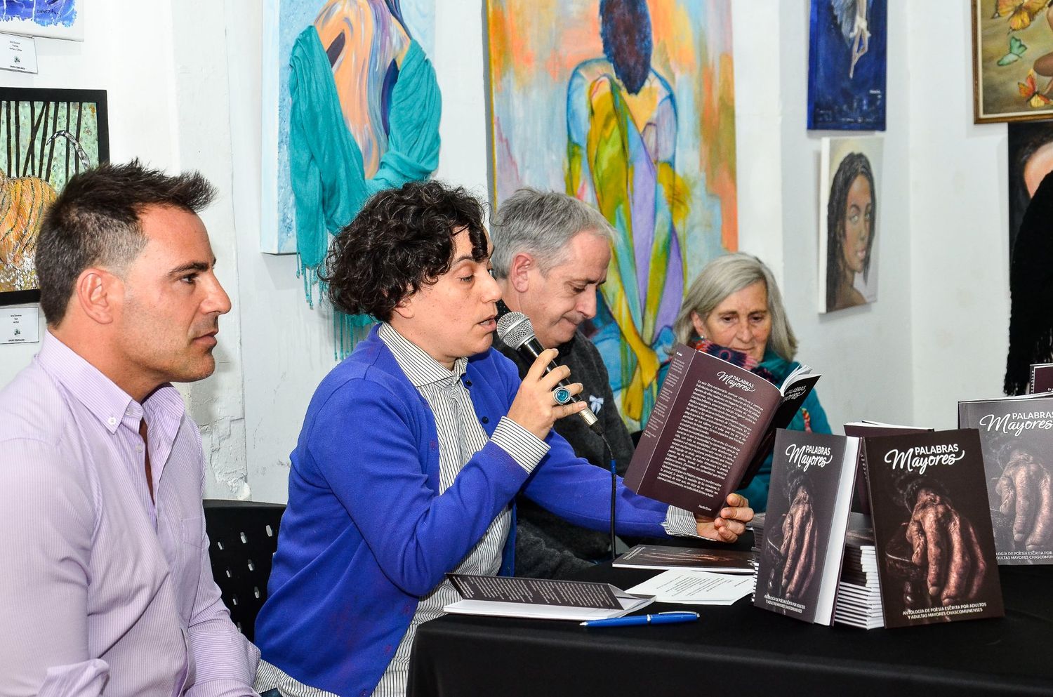 Presentación del libro “Palabras Mayores” en el centro cultural Vieja Estación