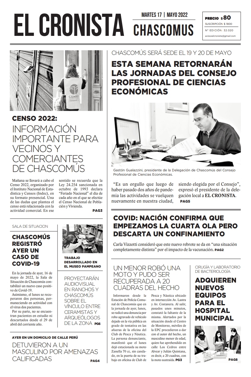 Tapa 17 mayo 2022