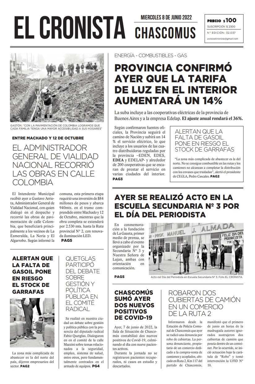 TAPA 8 JUNIO 2022