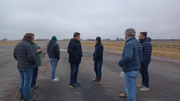 Ministerio de Transporte relevó la pista del Aeroclub Chascomús por obras de renovación