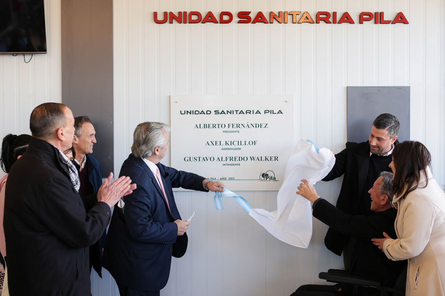 Alberto Fernández y Katopodis inauguraron la nueva Unidad Sanitaria de Pila