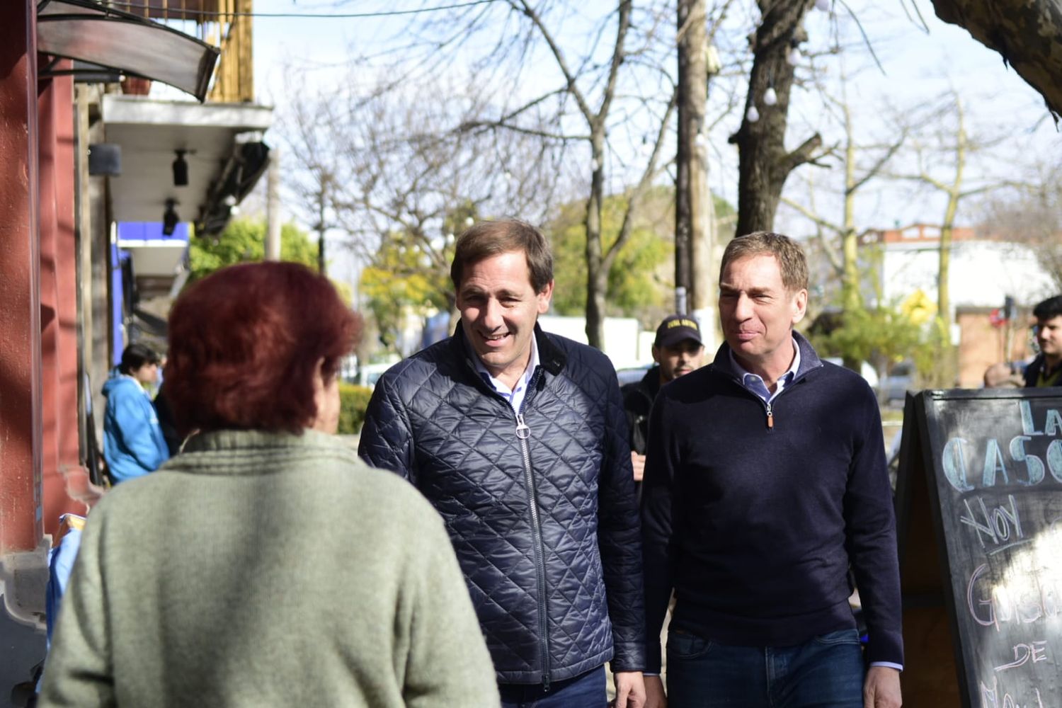 Santilli y Garro, con productores y comerciantes: “Hoy el Gobierno castiga a los que quieren laburar”