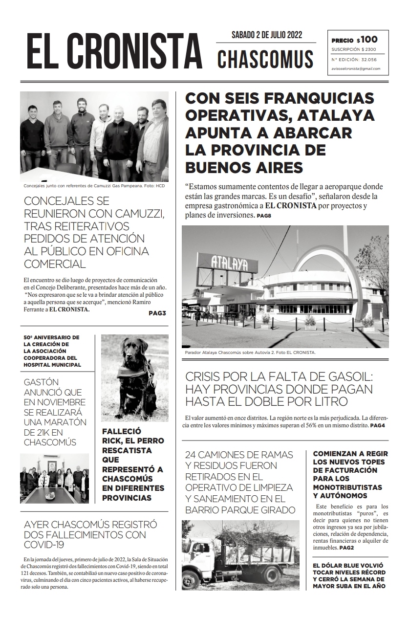 Tapa 2 de julio 2022