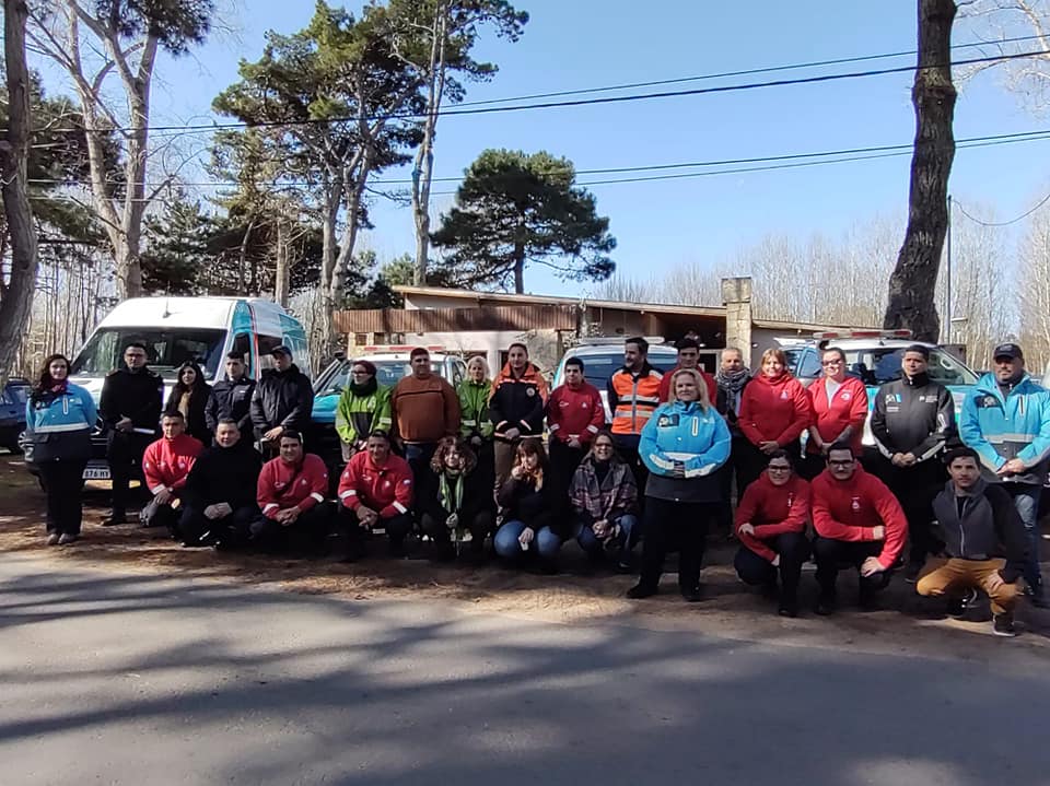 Defensa Civil Lezama en una Jornada de Fortalecimiento en Costa del Este