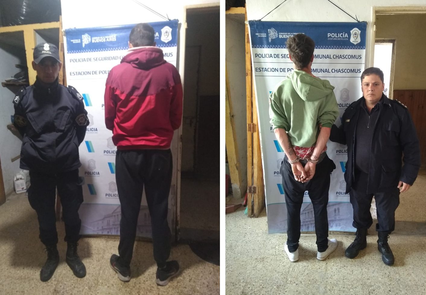 Dos aprehendido por resistencia a la autoridad y quebrantar medida cautelar en Chascomús