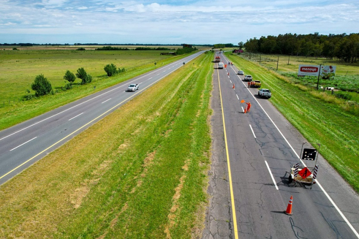 Comenzaron las tareas previas a la repavimentación de la ruta 2 entre Chascomús y Dolores