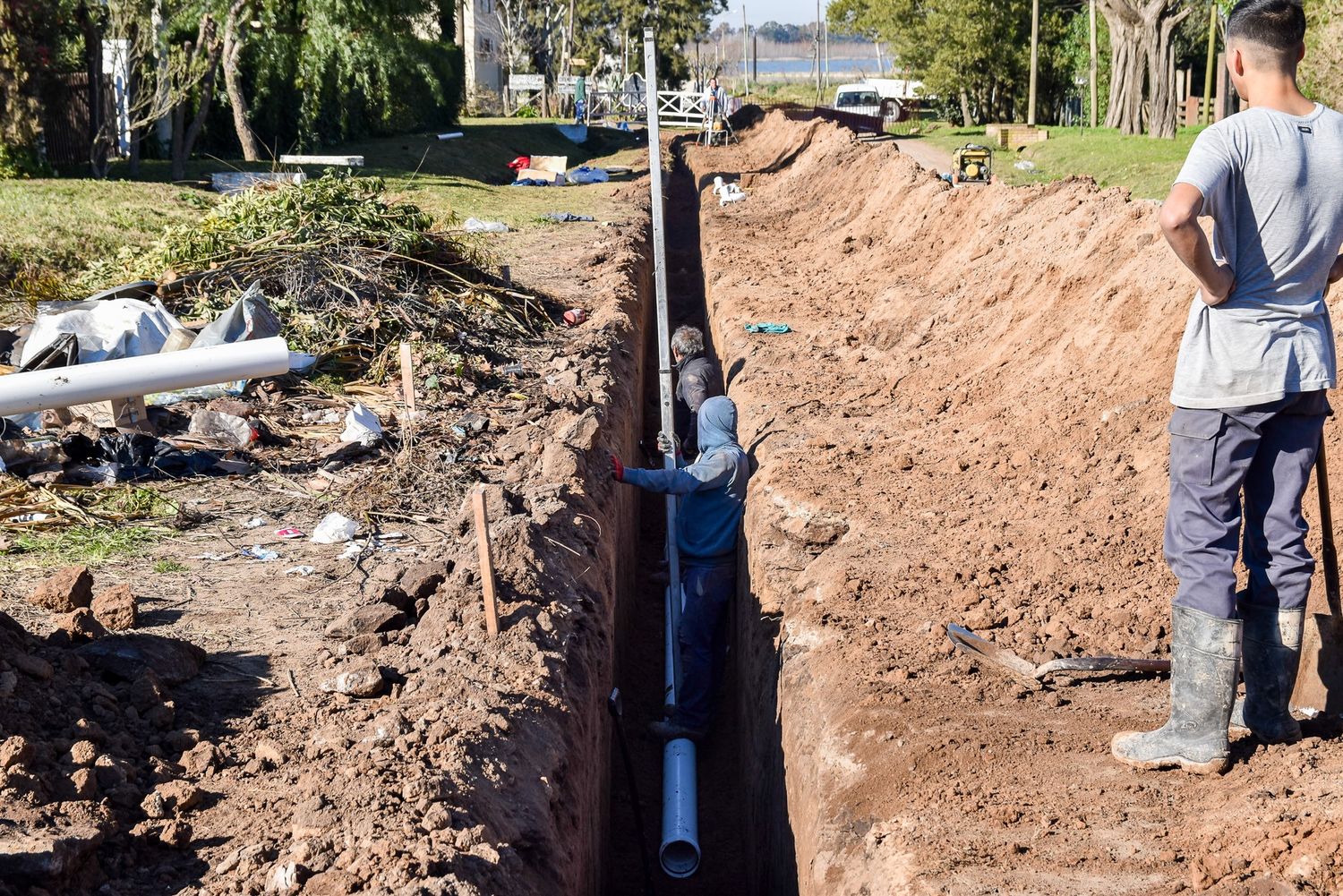 Apertura de la licitación pública para la construcción de la Cloaca Máxima en Chascomús