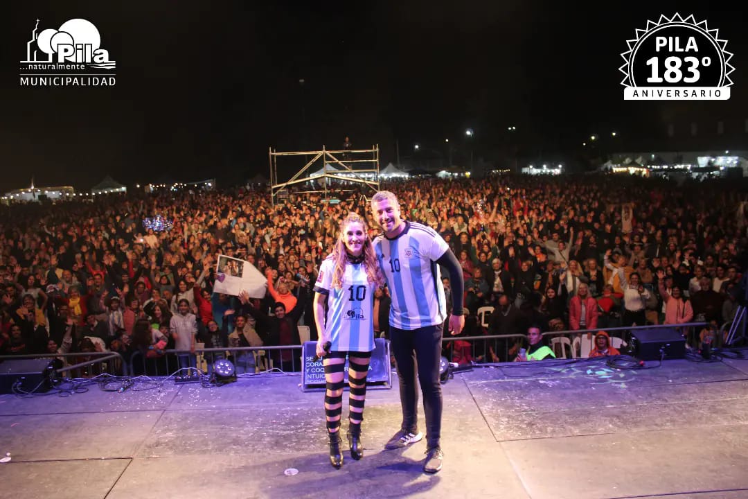 Una multitud festejó el aniversario 183° del distrito de Pila