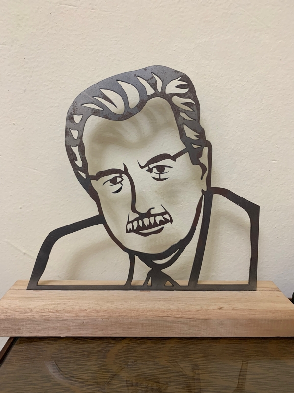 Homenaje a Raúl Alfonsín con la colocación de una escultura en la costanera de Chascomús