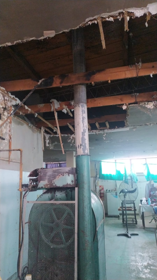 Se produjo un principio de incendio en cielorraso del sector de lavadero del hospital de Chascomús