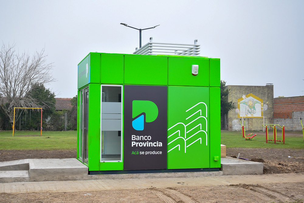 Instalan los nuevos cajeros automáticos del banco Provincia en la zona norte de Chascomús
