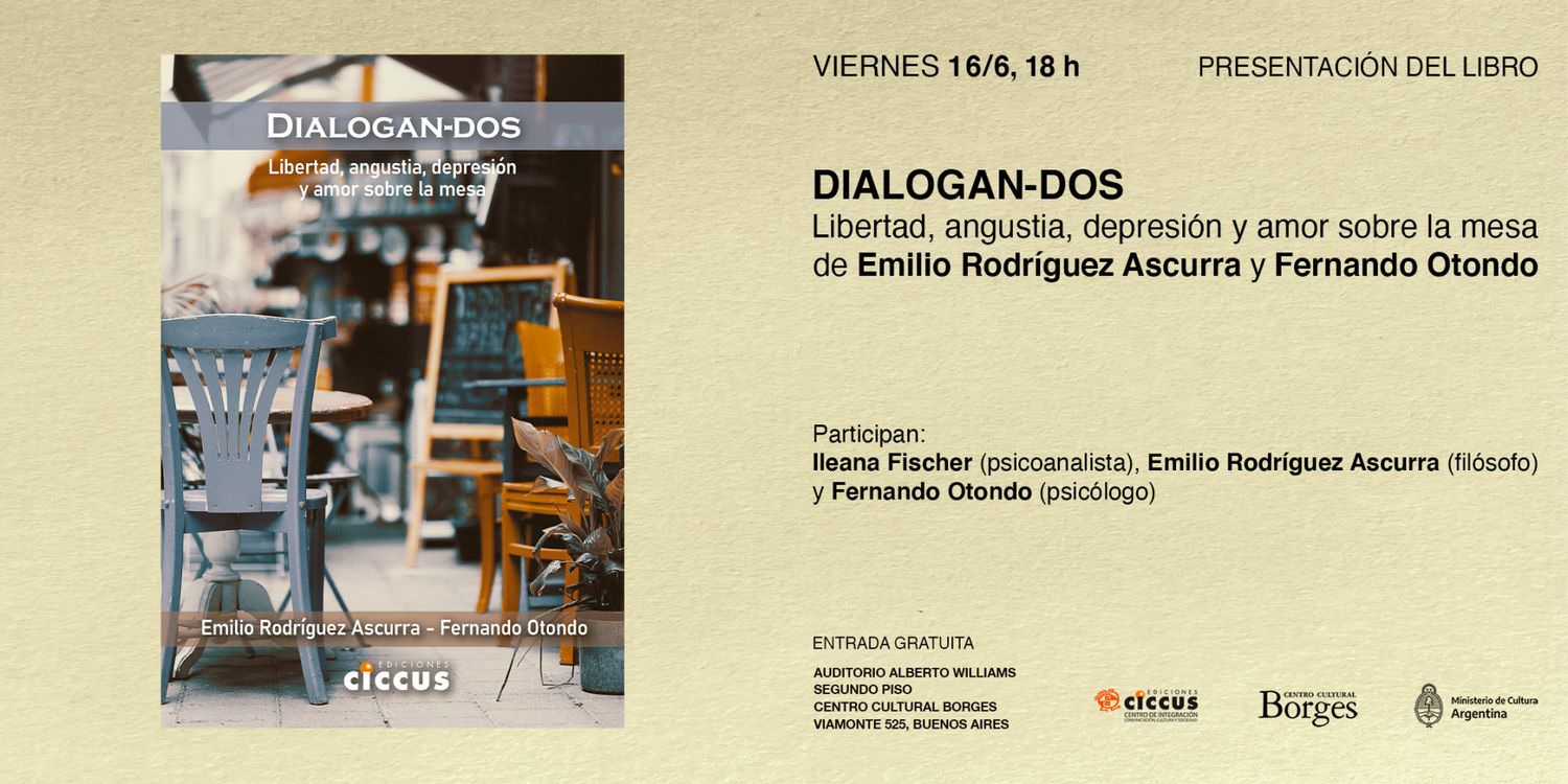 El próximo viernes se realizará la presentación de libro “Dialogan-dos” en la Vieja Estación