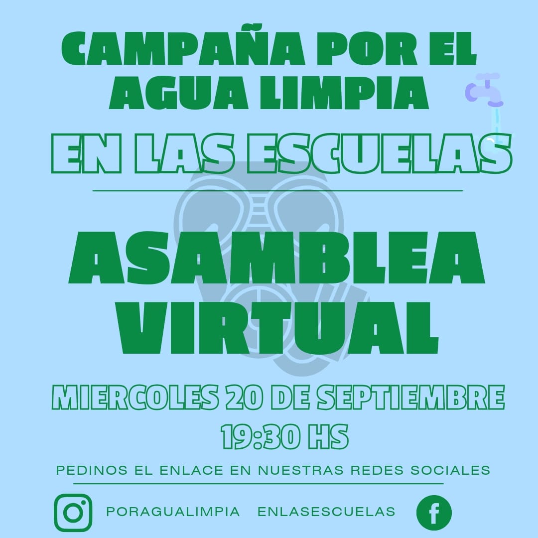Reunión virtual en el marco de la Campaña Agua Limpia en las Escuelas