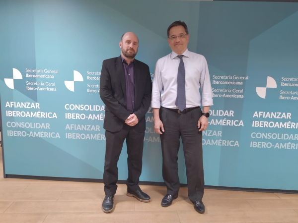 Hermanamiento con Lalín: Pablo Nápoli se reunió con autoridades de la Secretaría General Iberoamericana