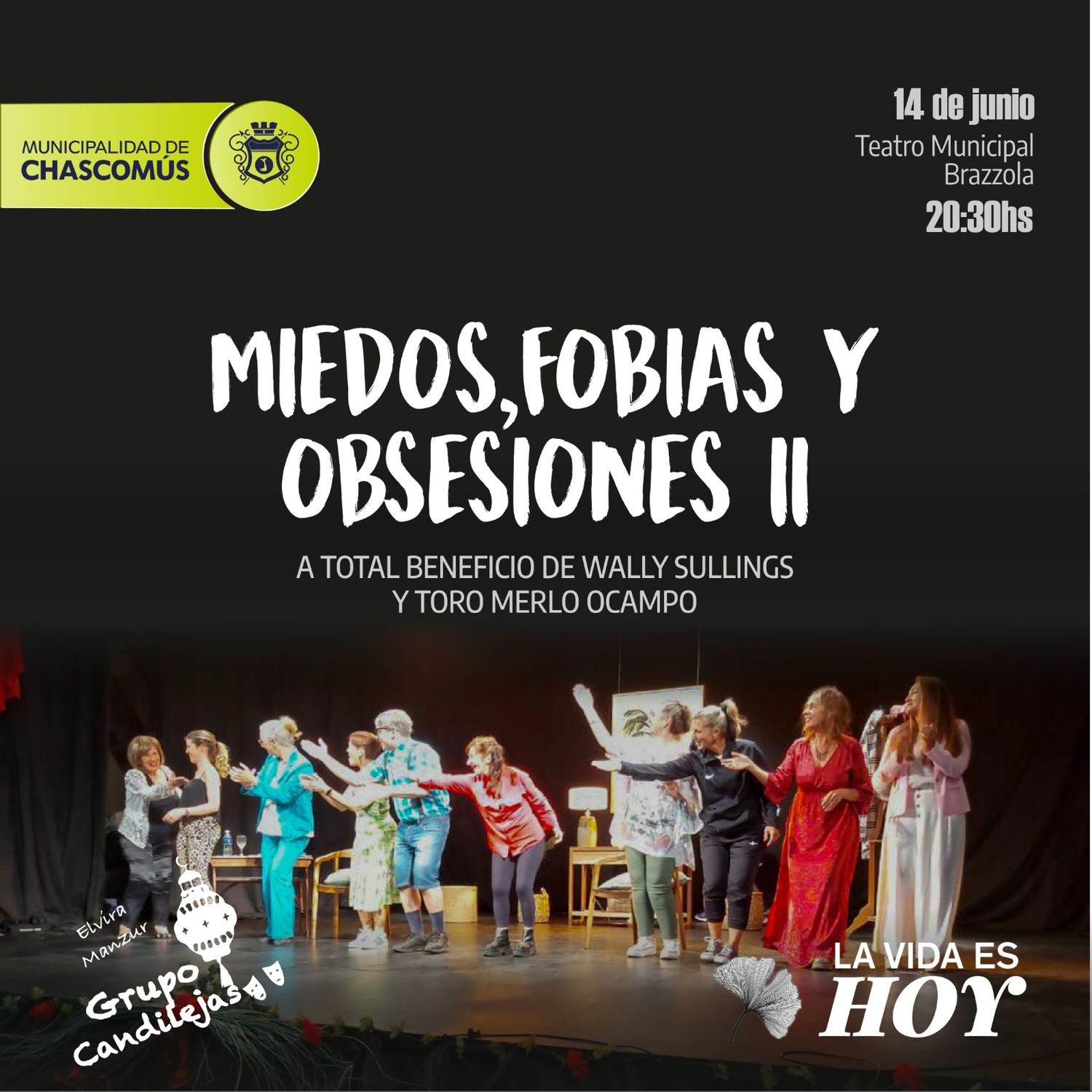 Teatro Brazzola: Se presenta la obra “Miedos, Fobias y Obsesiones II”