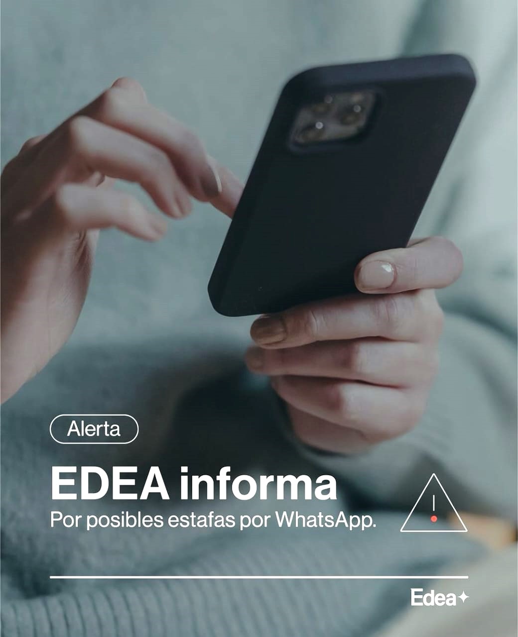 EDEA advierte sobre nuevas estafas a través de WhatsApp