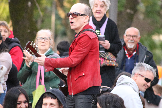 Bandas locales llenaron de música el Anfiteatro Municipal