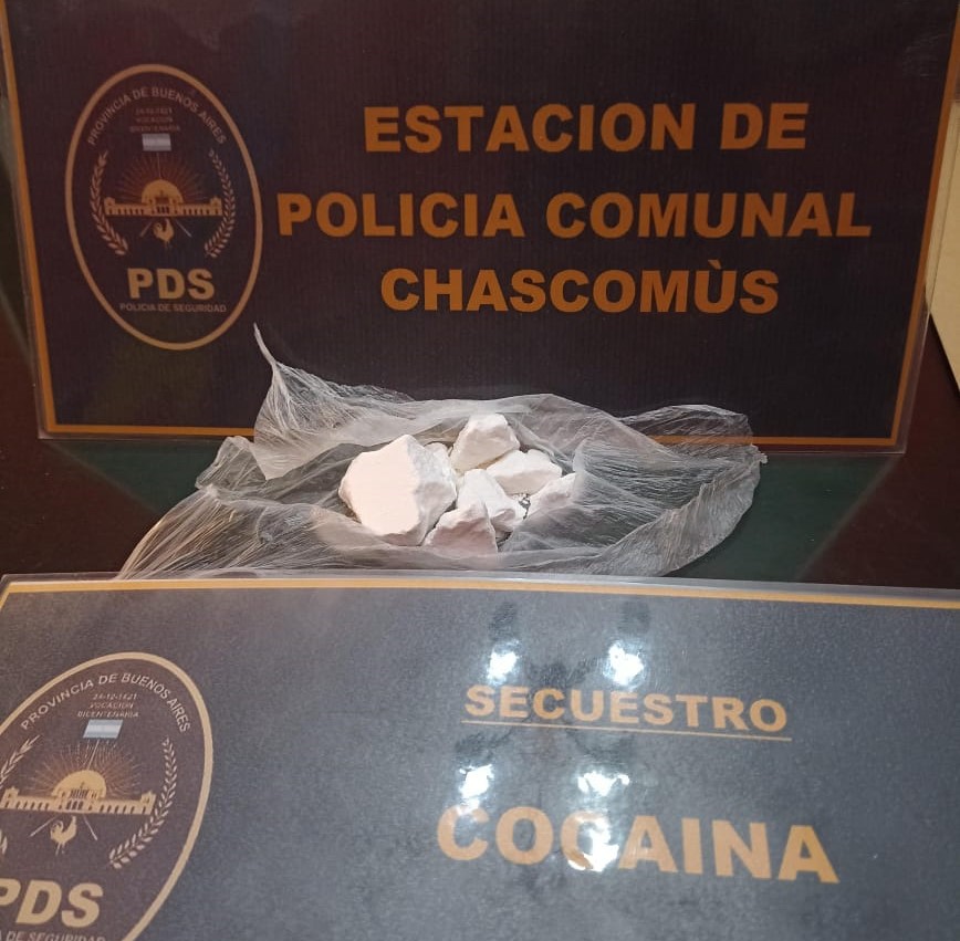 Detención por tenencia de cocaína en Estación Ferroautomotor de Chascomús
