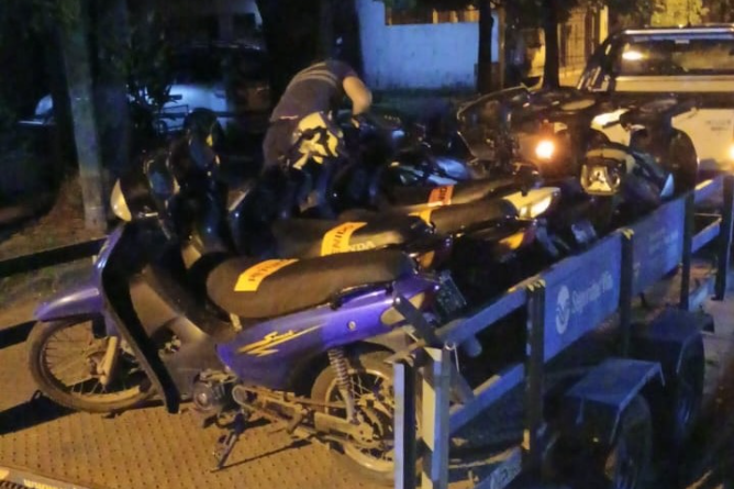Fueron incautadas 16 motos durante operativos de control de tránsito en Chascomús