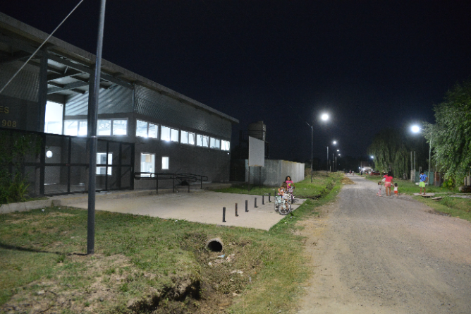 Concluyeron los trabajos de reconversión lumínica en el barrio San Cayetano