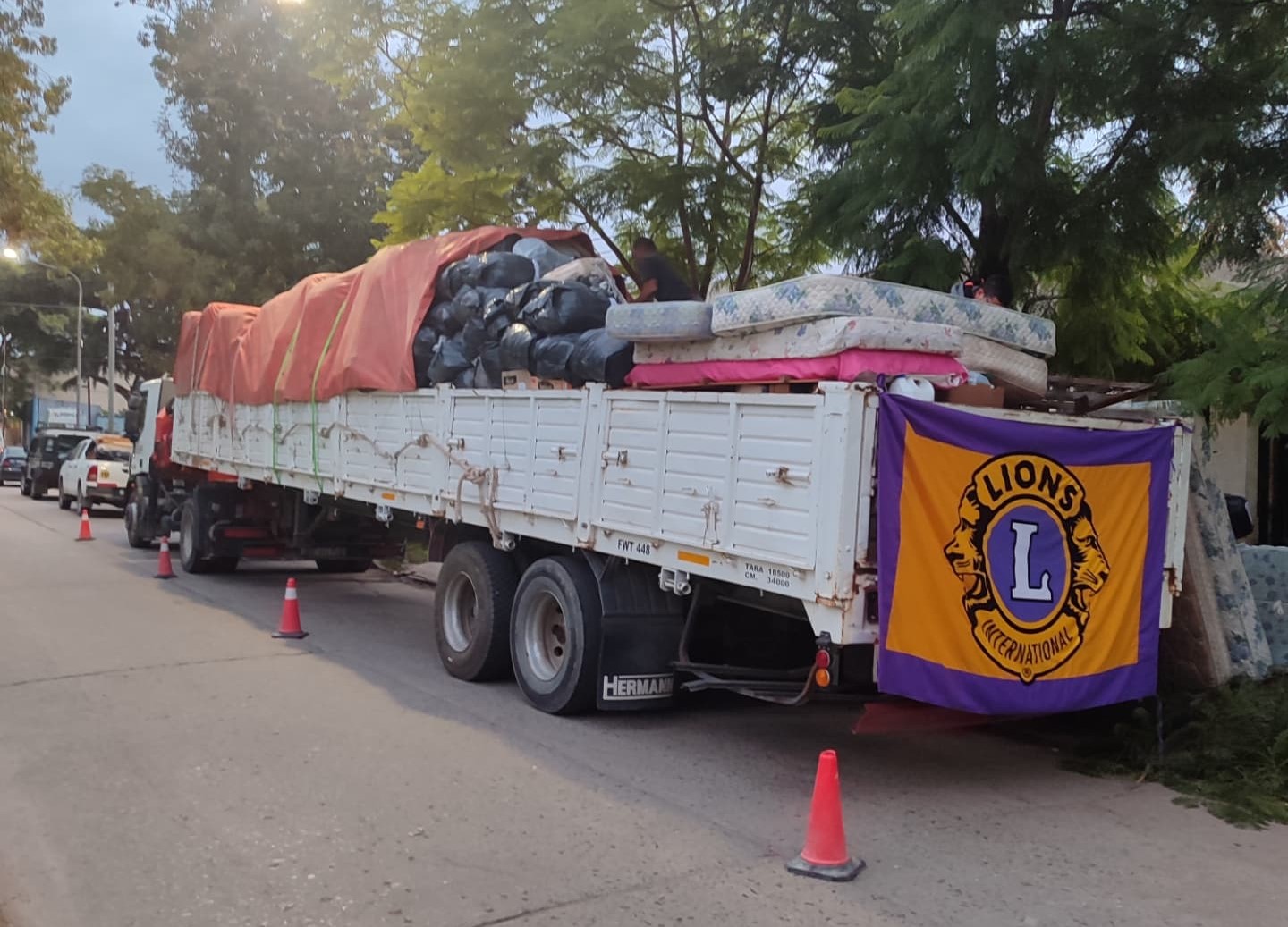 El Club de Leones Chascomús finalizó la colecta solidaria para Bahía Blanca