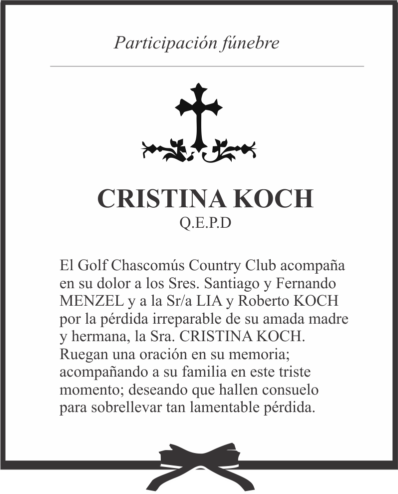 PARTICIPACION FUNEBRE