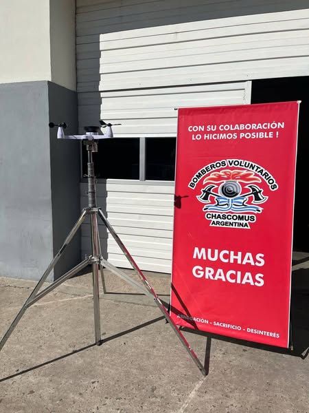 Los Bomberos Voluntarios de Chascomús incorporaron una estación meteorológica gracias al aporte de la comunidad