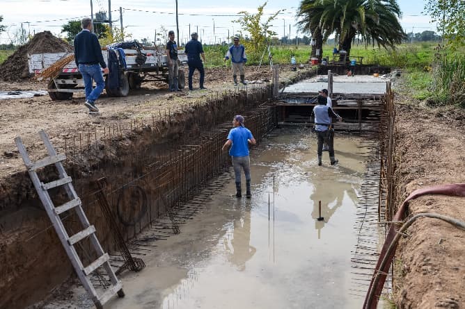 Avanza una obra clave de saneamiento hidráulico en el barrio El Algarrobo