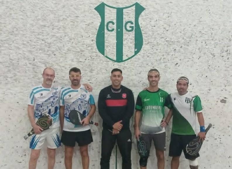 Paleta: Daniel y Tomi Ibarra junto Tata Seillant subcampeones de la fecha de cuarta del torneo provincial en La Plata