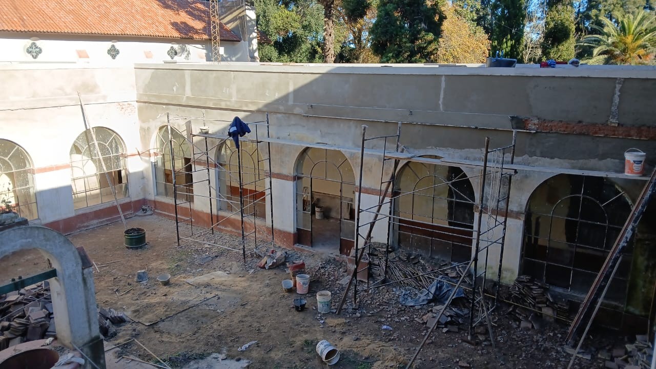 Avanzan las obras en la Casa de Retiros del Monasterio San José de Gándara y convocan a una nueva jornada de trabajo comunitario