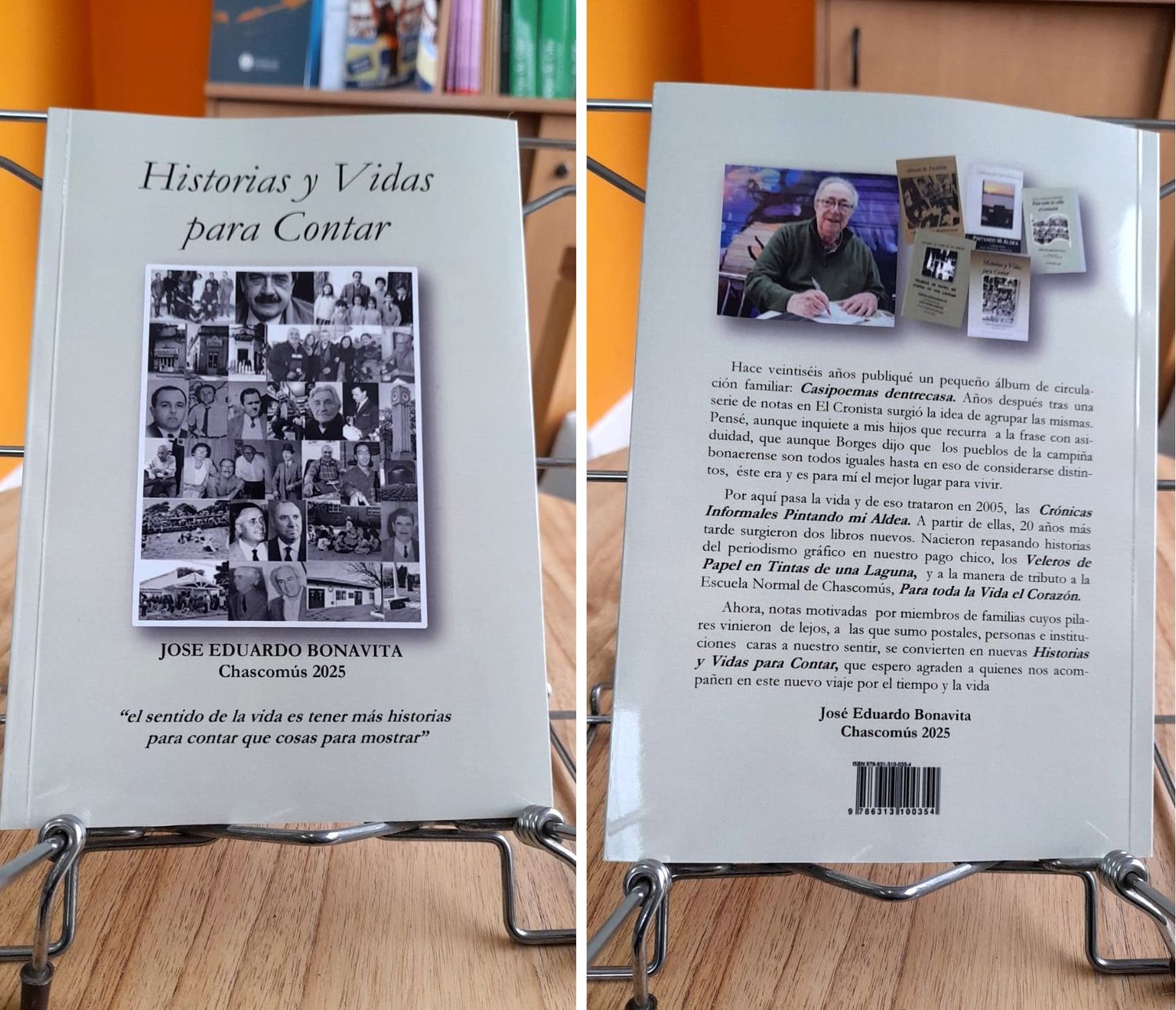 José Eduardo Bonavita presentará su nuevo libro “Historias y Vidas para Contar” en Chascomús