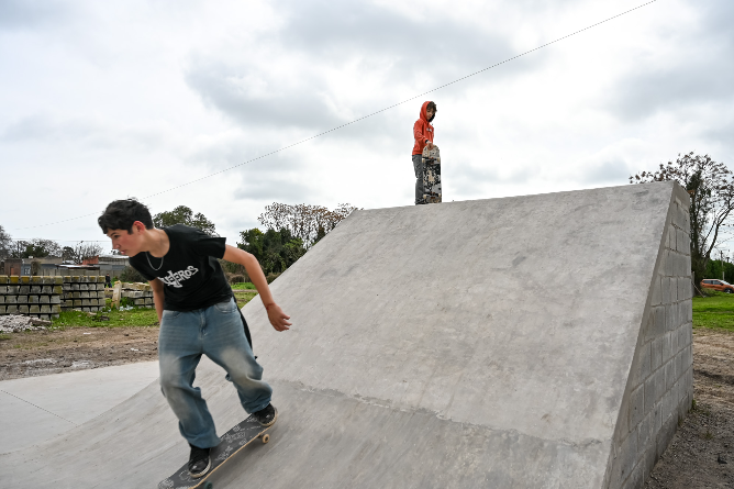 Chascomús inauguró un nuevo playón urbano que se consolida como punto de encuentro