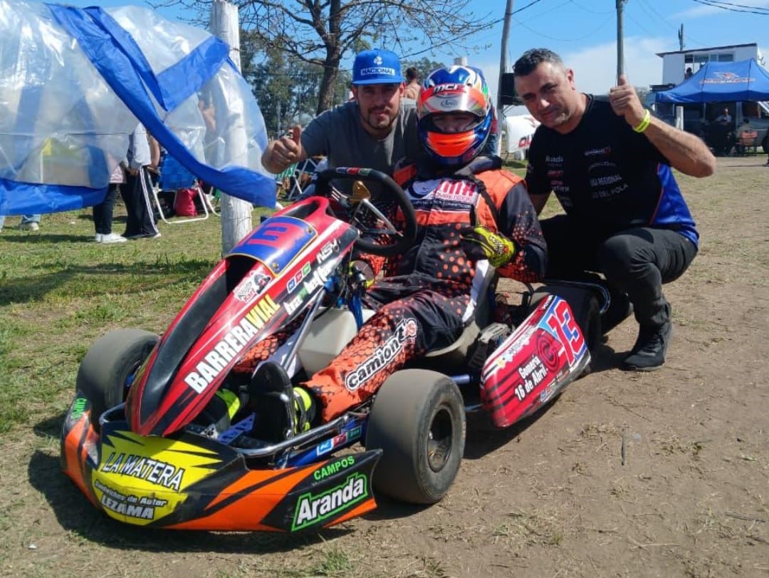 Karting: Mariano Moyano cumplió en Marcos Paz y se mantiene en la pelea del campeonato