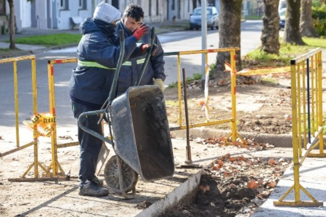 Concluyeron las tareas de reparación de la red de agua en calle Alvear
