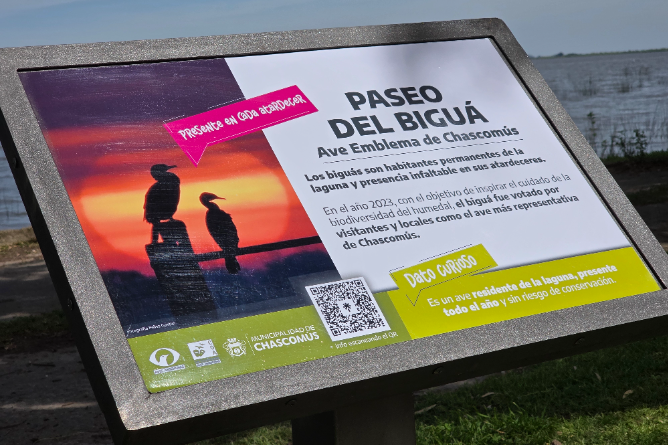 Se inauguró el Paseo del Biguá: un nuevo espacio para poner en valor el humedal y la fauna local