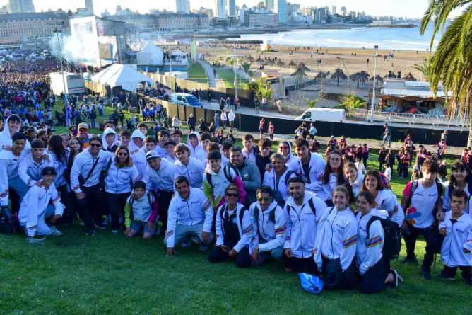 La delegación chascomunense participó de la ceremonia inaugural de la 34° edición de los Juegos Bonaerenses