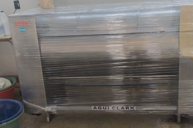 Nueva lavadora industrial para el Hospital Municipal San Vicente de Paul