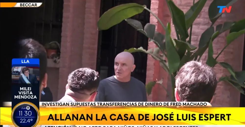 Allanan la casa de José Luis Espert en Beccar y su despacho en Diputados